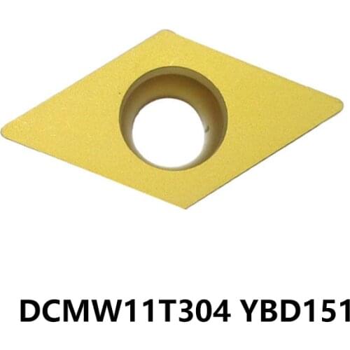Original Lathe Turning Tools DCMW11T304 YBD151 DCMW 11T304 11T3 DCMW11T3 04 Carbide Inserts CNC Cutter 10pcs