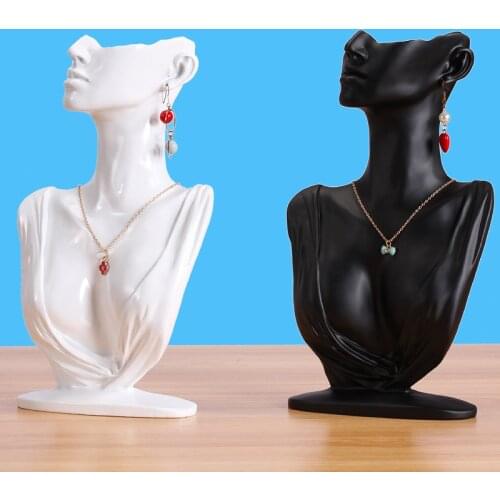 Necklace Earring Display Bust Chain Holder Jewelry Holder Mannequin for Women Personal Use Stable Easy Use Gift