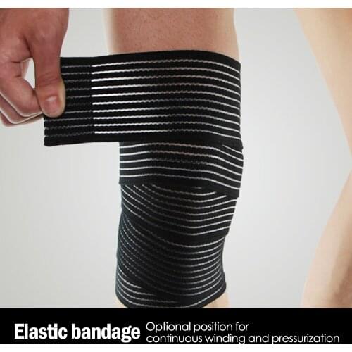 1Pcs Cotton Elastic Bandage For Wrist Calf Elbow Leg Ankle Protector Compression Knee Support Band Sport Tape Fitness Safety