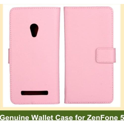 Luxury Genuine Leather Wallet Flip Cover Case for Asus ZenFone 5 A501CG with Card Slot Holder Free Shipping