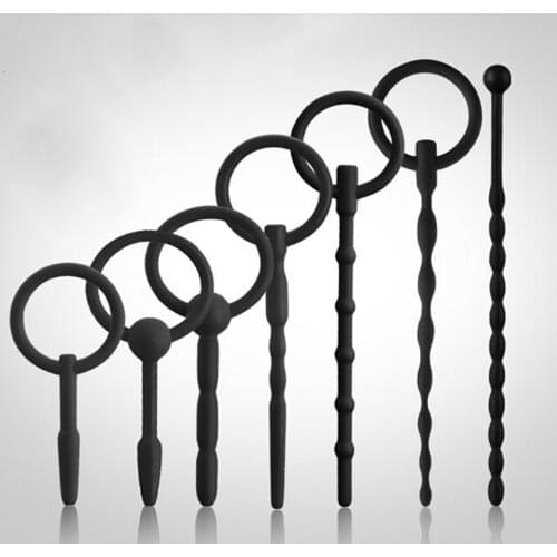 Silicone Urethra Catheter Male Penis Plug Sounding Tube Urethral Stretcher Urethral Sound Dilator Adult Sex Toy For Men Erotic