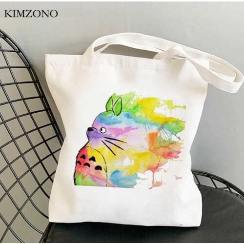Studio Ghibli Totoro shopping bag bolso handbag shopping jute bag bolsas de tela bag string jute bolsas ecologicas sacolas