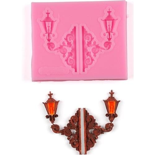 Street lights Shape Silicone Mold Fondant Sugar Molds DIY Cake Decorating Tools Cake Tools