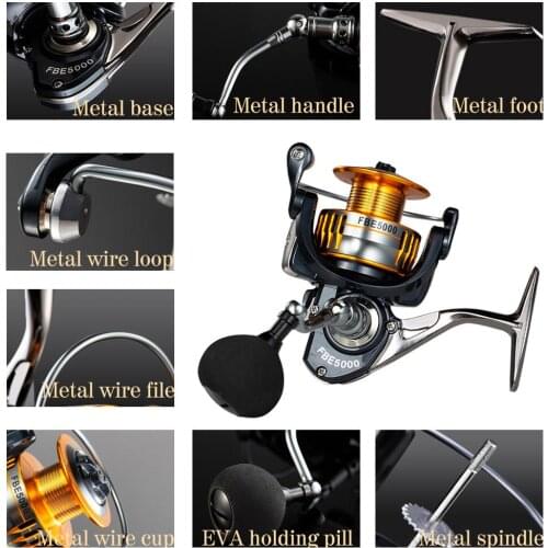 High Speed Gear Ratio Metal Right Left Hand Smooth Spinning Fishing Reel Tackle Fishing Tool Accessories