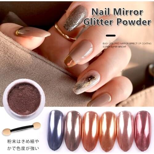 1box/lot 2020 New Arrival Japanese-style Phototherapy Nail Mirror Powder Shiny Reflection For Nail Art Salon