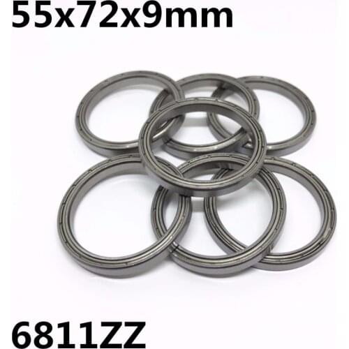 10pcs 6811ZZ 6811-2RS The high quality of ultra-thin deep groove ball bearings 55x72x9 mm 6811Z 6811RS