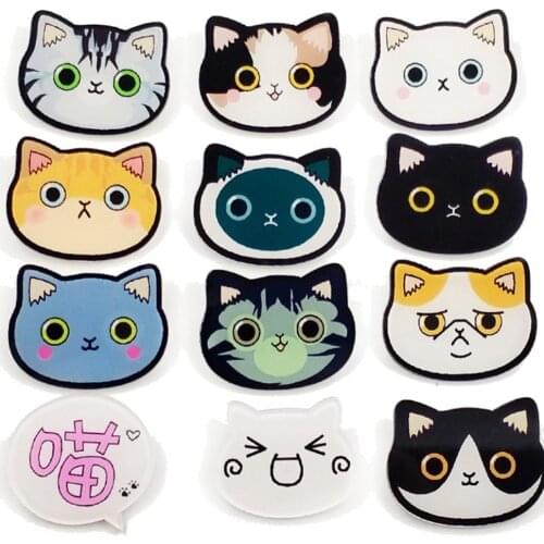 Cute Cartoon Animal Brooch Drip Jewellery Small Cat Badge Fashion Metal Cloth Bag Hat Accessory Pin&Brooch Alloy Enamel Brooch