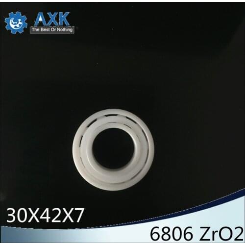 6806 Full Ceramic Bearing ( 1 PC ) 30*42*7 mm ZrO2 Material 6806CE All Zirconia Ceramic 6806 Ball Bearings