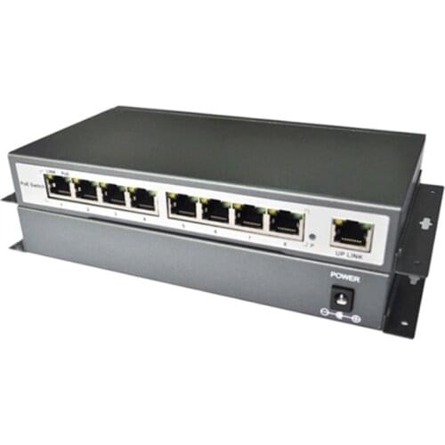 8 Port Poe Switch 1 Rj45 Uplink 8Ch Poe&Optical Transmission Ieee802.3af 100 Mbps 8 Ports Poe Hub For 48V Poe Ip Camera