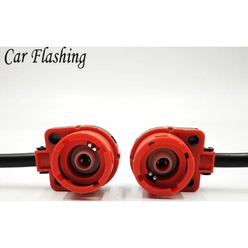 2pcs Car HID Wiring Harness D2 D2S Adapter D2R D2C AMP Adapter Converter Wire Plug Cable Connectors D2S Socket Base D4S D4R
