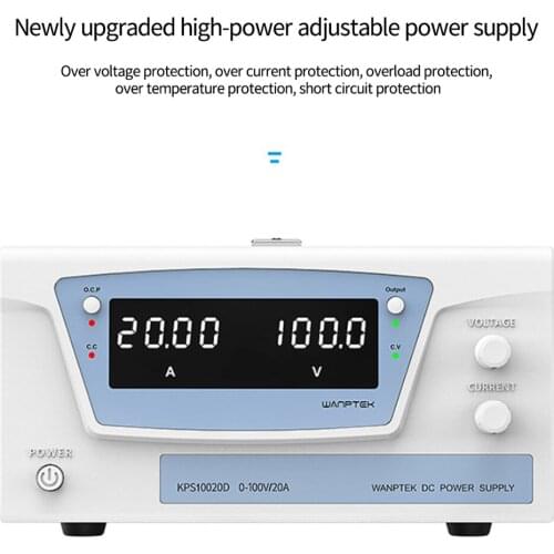 100V 20A KPS10020D 2000W High-power DC Power Supply High-precision Four Digits Encoder Adjustment DC Regulated OPP OCP C.V C.C
