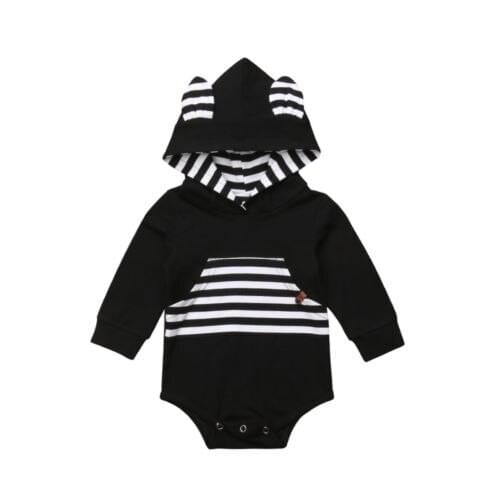 Newborn Kids Infant Baby Boy Girl Long Sleeve Bodysuit Jumpsuit Clothes Outfits Sets Size 0-24M