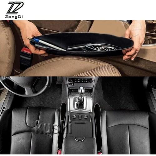 ZD 2pcs Car Styling Seat Gap Pocket Box Seat Covers for kia Ceed Suzuki grand vitara Citroen xsara picasso C3 Subaru Saab Lada