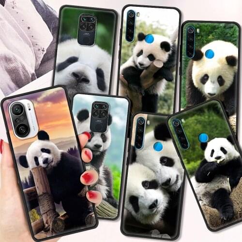 Panda Shockproof Soft Cover for Redmi Note 7 8 8T 9 9S 10 Pro Luxury Case 7 7A 8 8A 9A 9C TPU Phone Case Shell