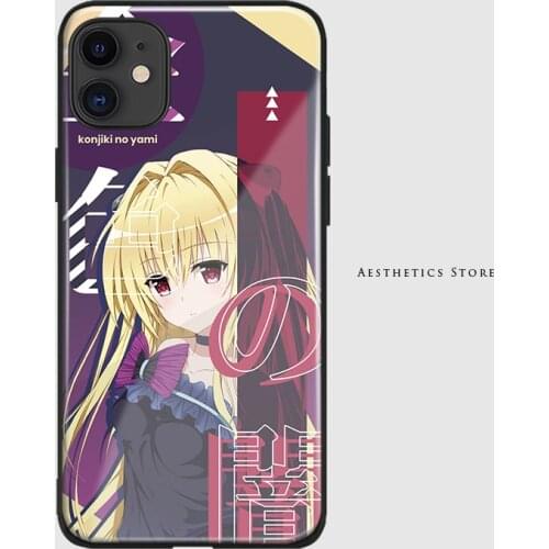 Konjiki no Yami To love ru soft silicone glass phone case shell cover For iPhone 6 6s 7 8 Plus X Xr Xs 11 Pro Max