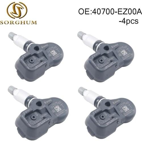 4pcs TPMS Tire Pressure Monitor Sensor For Nissan Titan 40700-EZ00A PMV-CA14