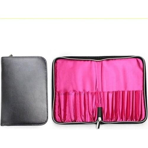 By dhl or ems 50pcs Makeup Brushes Holder Bag Box Beauty Tools PU Leather Cosmetic Brushes Traval Storage Case