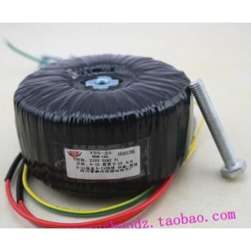 Dual 24V +15V copper custom toroidal transformer 160VA power supply