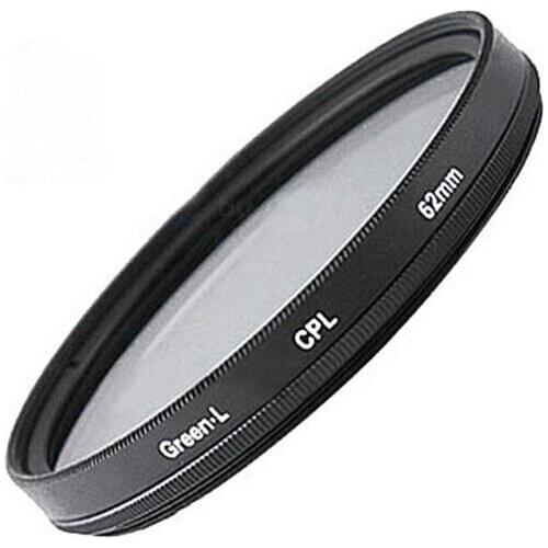 F08433 62mm Circular Polarizing Filter Lens Optical Glass CPL CP-L C-PL for DC/DV/DSLR/SLR Digital Camera