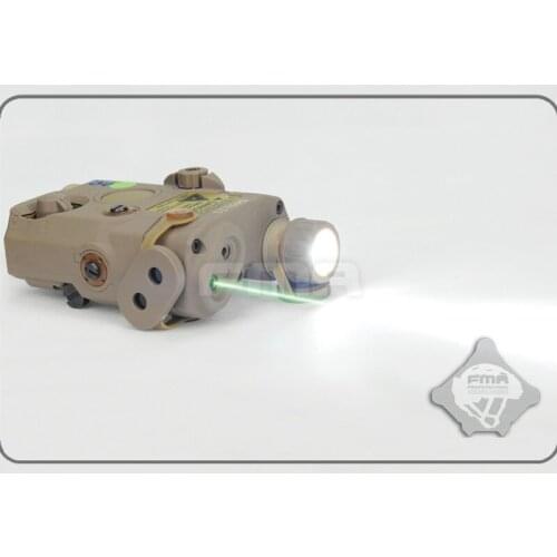 FMA 0073 Peq La5 Upgrade Version Led White Light + Green Laser with Ir Lenses Helmet Light BK/DE/FG