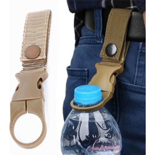 Carabiner Outdoor Hike Water Bottle Buckle Holder Survival Tool Molle Attach Webbing Backpack Hanger Hook Camp Clip Hang Clasp