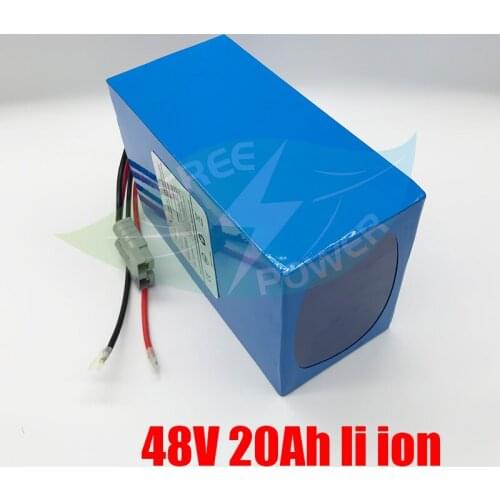 Factory custom deep cycle 48v 20ah lithium ion battery for electric bike/golf cart+ 5A charger