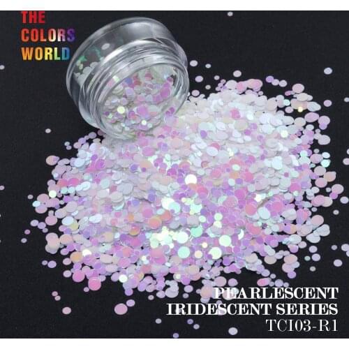 TCT-090 Round Dot Shape Mix Size Nail Glitter For Nail Art Decoration Manual DIY Decoration Body Art painting Makeup Facepaint
