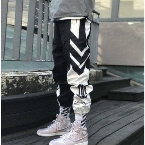 Mens summer street casual hip hop joggers korean style punk loose pants women vintage sporting sweatpants S-3XL drop shipping