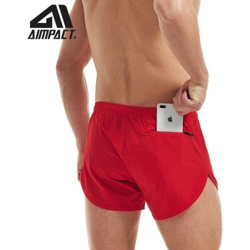 AIMPACT Mens Running Shorts Quick-Drying Fitness Sports Shorts Elastic Sports Shorts with Pockets AM2903