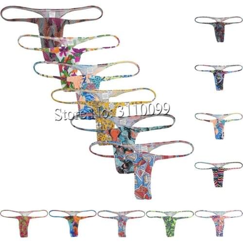 Mens Thong Posing Slim Bikini Minimal Coverage Swim Hipster G-string Underwear