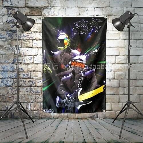 Rock and Roll Stickers Famous Band Posters Wall Hanging HD Printing Art Music Studio Home Decoration Banner & Flag For Gift