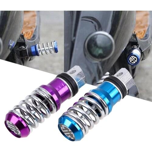 1 Pair Motorcycle Foot Pegs Scooter Footrest Pedals Modified Spring Foot Rest For Honda Yamaha Suzuki Motorbike Accessories