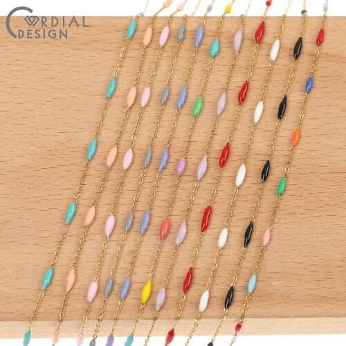 Cordial Design Jewelry Accessories/Hand Made/Stainless Steel Chain/DIY Chain/Oil Drop/Multicolor/Jewelry Findings & Components