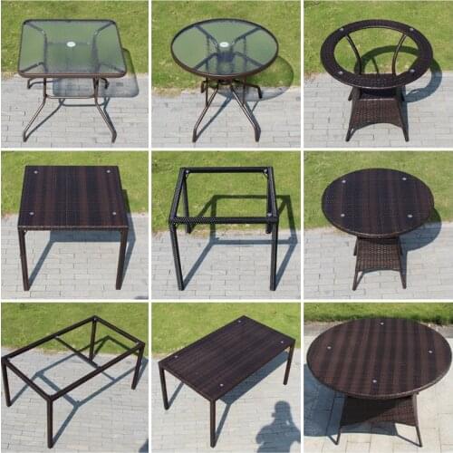 Outdoor table and chair combination courtyard balcony table and chair rattan chair tea table simple leisure outdoor waterproof