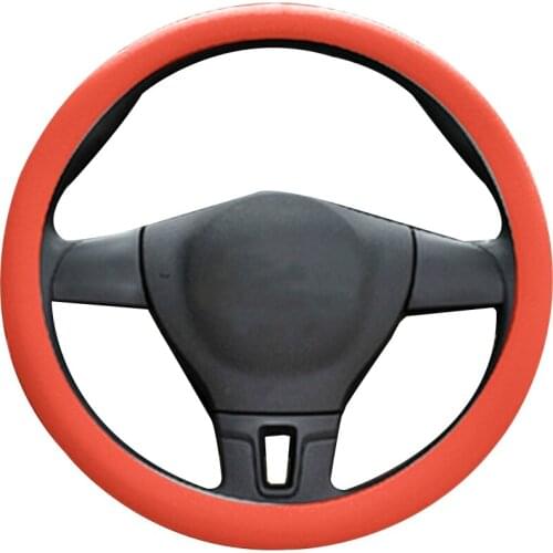 Universal Car Wheel Cover Colorful Non-slip Silicone Steering Wheel Protective Sleeve Auto Interior Decor Wholesale&Dropshipping