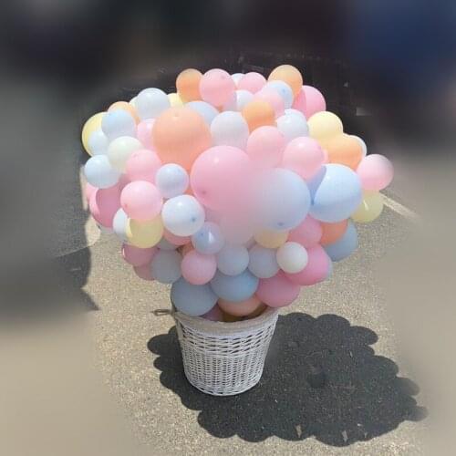 100pcs/pack 10inch 2.2g Macaron Color Latex Balloons Birthday Party Wedding Christmas Decorations Balloon Kids Air Balls Globes