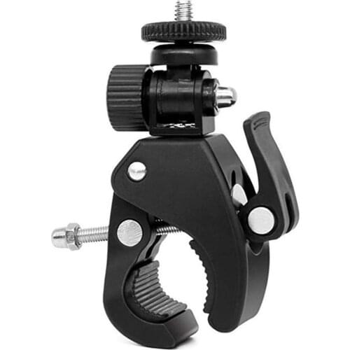 High Quality 1/4 Camera DV DSLR Bike Bicycle Handlebar Clamp Bracket Tripod Mount Screw Clip For Holding LCD Monitor DSLR Camera