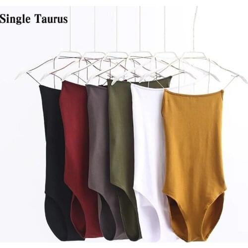 Summer Backless Skinny Bodysuits Women Streetwear Sexy Cross Strap Bandage Rompers Womens Pure Color Bottoming Jumpsuits Mujer