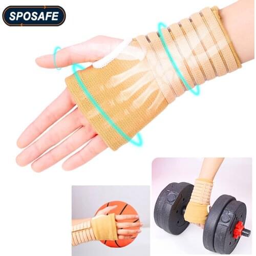 2Pcs/Pair Soft Knitted Cotton Wrist Brace Support Compression Recovery Protection Joint with Adjustable Belts for Fitness & Work