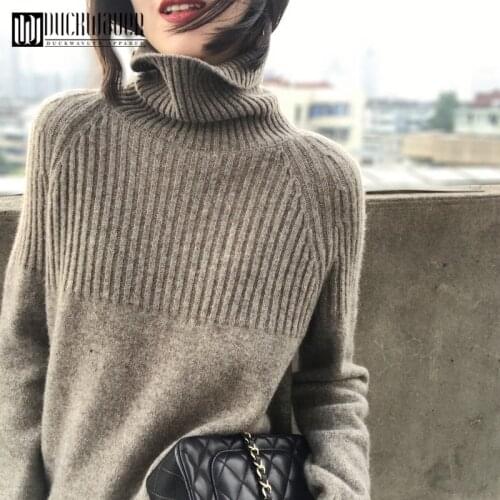 2020 Fashion Women Turtleneck Sweaters Long Sleeve Soft Plush Autumn Winter Casual Sweater Thick Warm Faux Fur Pullover Tops