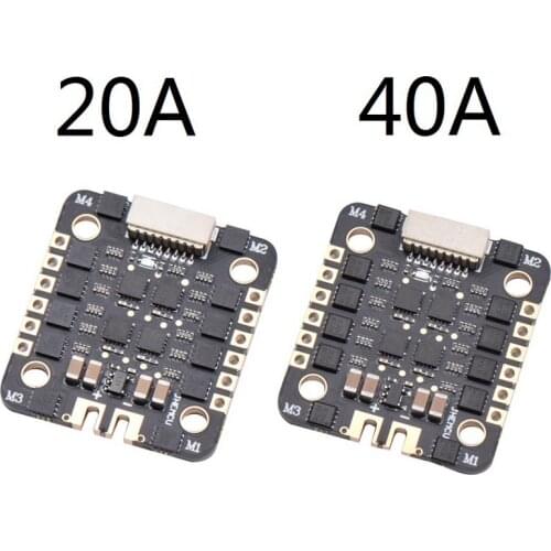 20X20mm JHEMCU EM20A EM40A BLHELI_S DShot600 2-6S 4in1 Brushless ESC for FPV Racing Freestyle Micro Drones DIY Parts