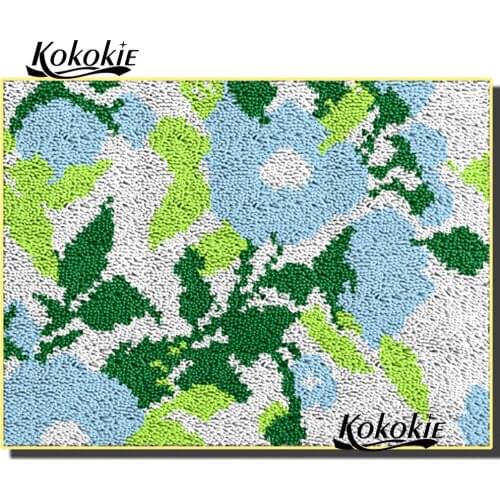 3d carpet embroidery diy tapijt latch hook rug printed vloerklee Foamiran for crafts flower cushion embroidery kit accessories