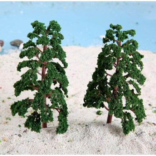 5pcs 140mm Plastic Model Trees Architectural Model Railroad Layout Garden Landscape Scenery Trees Model Diorama Miniatures