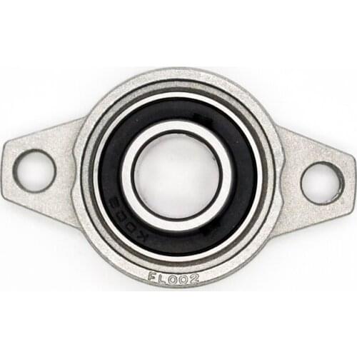 5pcs KFL000 10mm Miniature Pillow Block Flange Rhombic Bearing Zinc Alloy