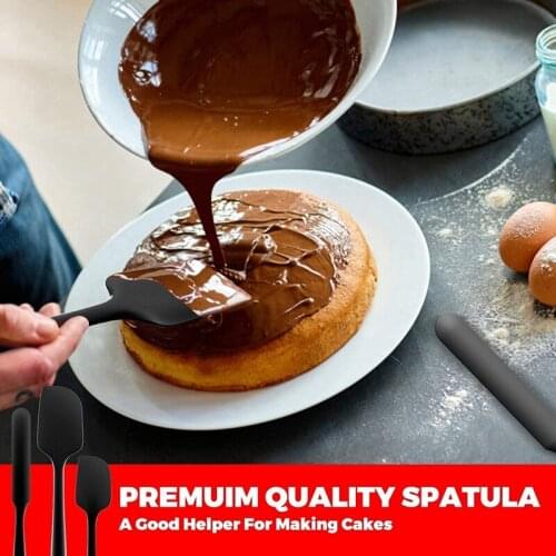 8Pcs Silicone Spatula Set Dishwasher Safe Heat Resistant Silicone Spatula Kitchen Utensils for Cooking Baking Cake