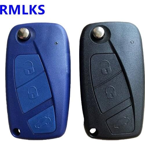 3 Buttons Remote Key Shell For Fiat 500 Panda Idea Punto Stilo Ducato Uncut SIP22 Blade Blank Replacement Fob Cover