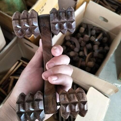 Wooden roller massage stick home decoration Eye Face Roller Health Care Massager Relaxing Neck Chin Slimming Face-lift Tool