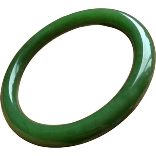 Koraba Fine Jewelry Natural Full Green Jade Bangle Bracelet Handmade Women Gifts Free Shipping