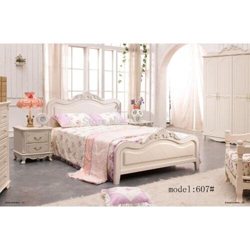 Modern home furniture bedroom set bed wardrobe nightstand desk bedroom furniture set