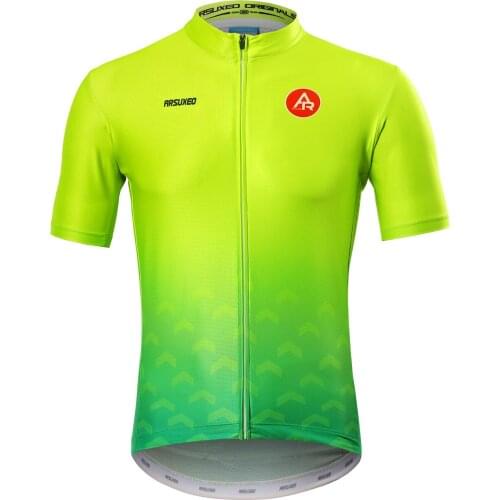 New Mens Short Sleeve Outdoor Breathable Elastic Slim fit Cycling Jersey Biking Jacket Bicycle Tops Quick Dry T-shirts
